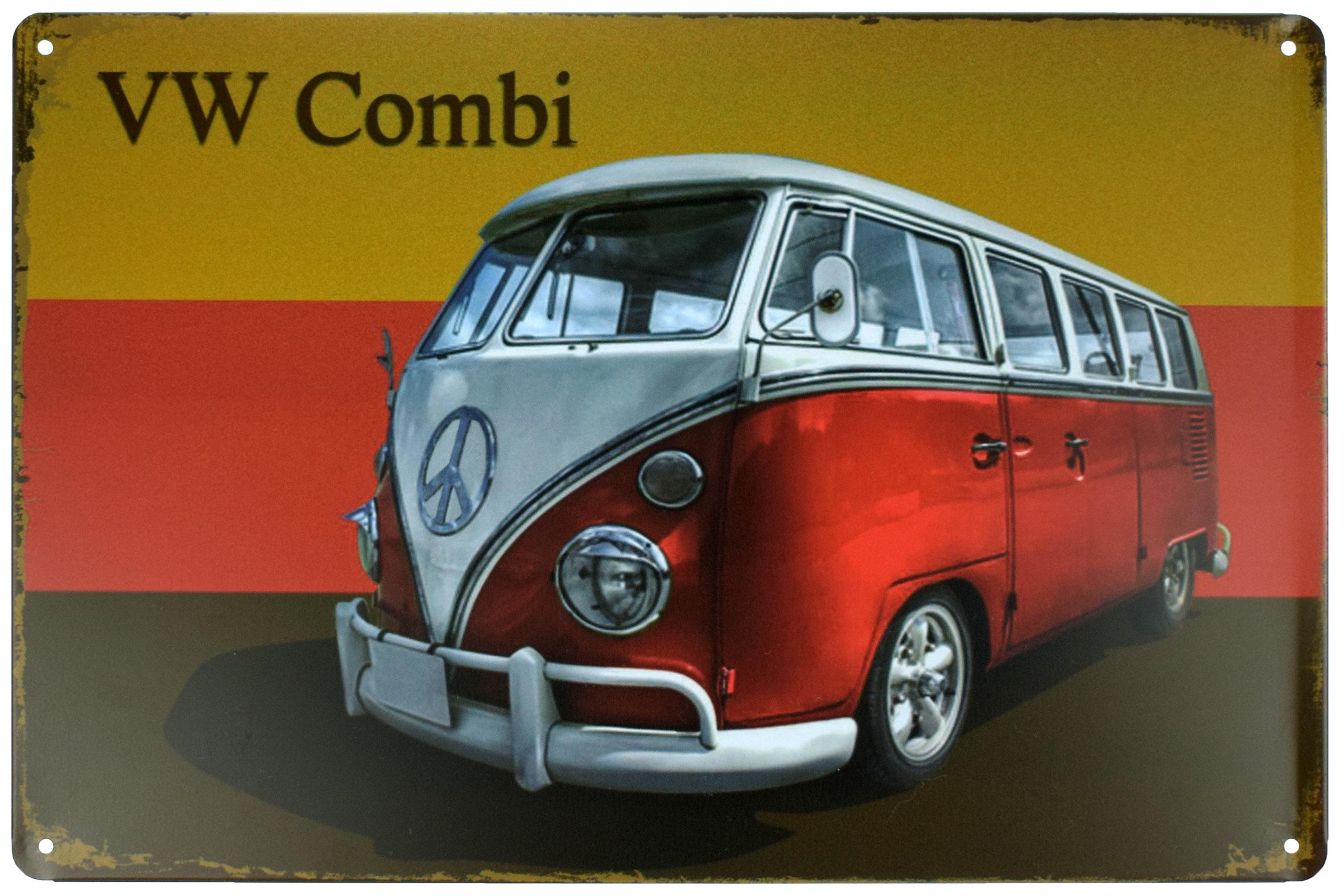 Табличка металлическая VW Combi 20x30 см
