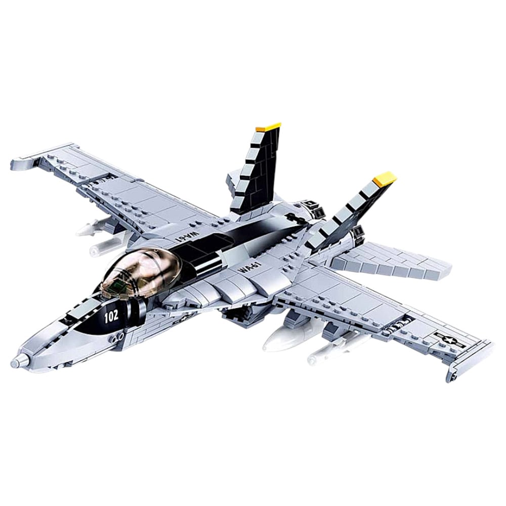 Конструктор Sluban M38-B0928 Model Bricks Бойовий літак 682 деталей у коробці (113572)