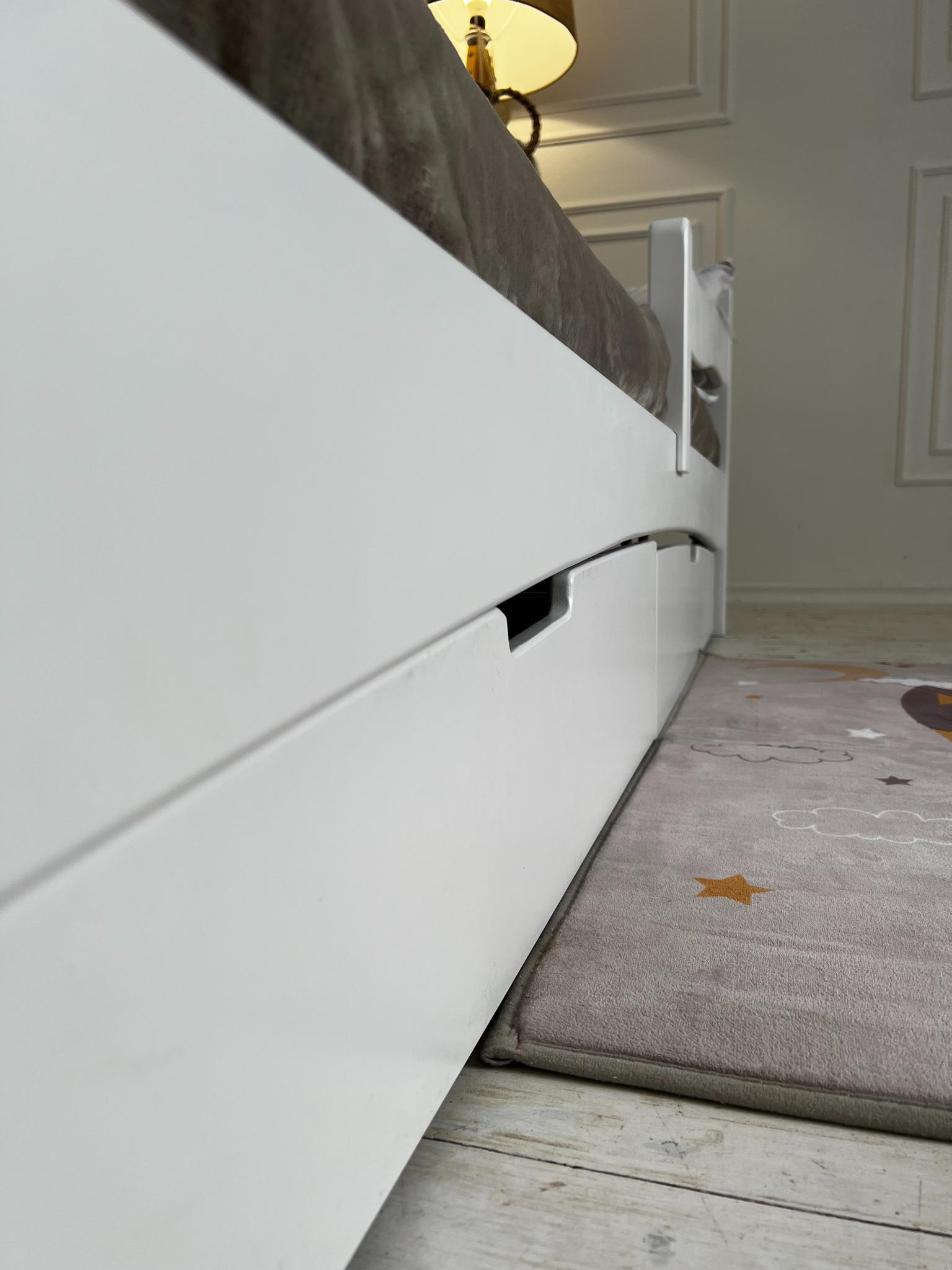 Ліжко підліткове Goydalka Afina з шухлядою 160x80 см Білий - фото 9 Ліжко підліткове Goydalka Afina з шухлядою 160x80 см Білий - фото 9