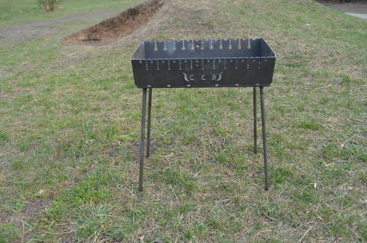 Мангал-валіза складний на 12 шампуров (0004) - фото 2 Мангал-валіза складний на 12 шампуров (0004) - фото 2