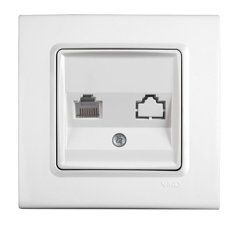 Розетка телефонная Viko Linnera RJ11 Белый (90400013)