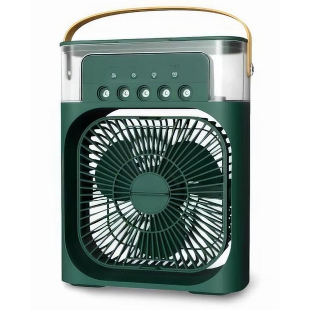 Вентилятор компактный Portable Fan PF-16 многофункциональный с RGB-подсветкой и увлажнителем 4в1 Зеленый (SS-118) Вентилятор компактный Portable Fan PF-16 многофункциональный с RGB-подсветкой и увлажнителем 4в1 Зеленый (SS-118)