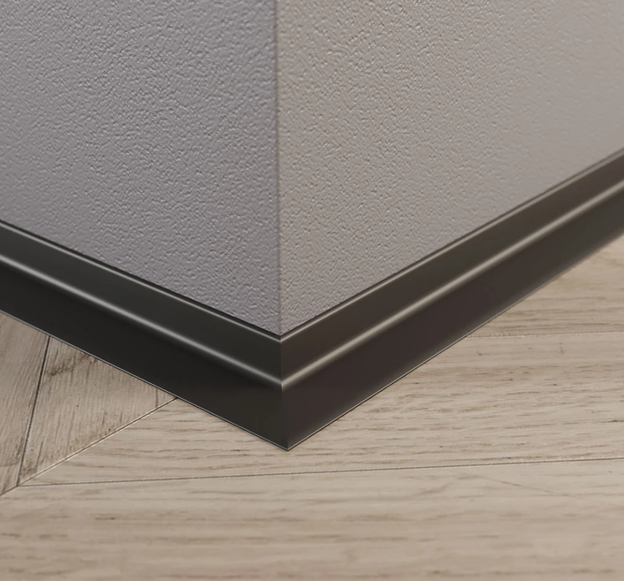 Антиплинтус алюминиевый универсальный гладкий ALU-N1520New 15х20х2700 мм Белый (29323186) - фото 3 Антиплинтус алюминиевый универсальный гладкий ALU-N1520New 15х20х2700 мм Белый (29323186) - фото 3