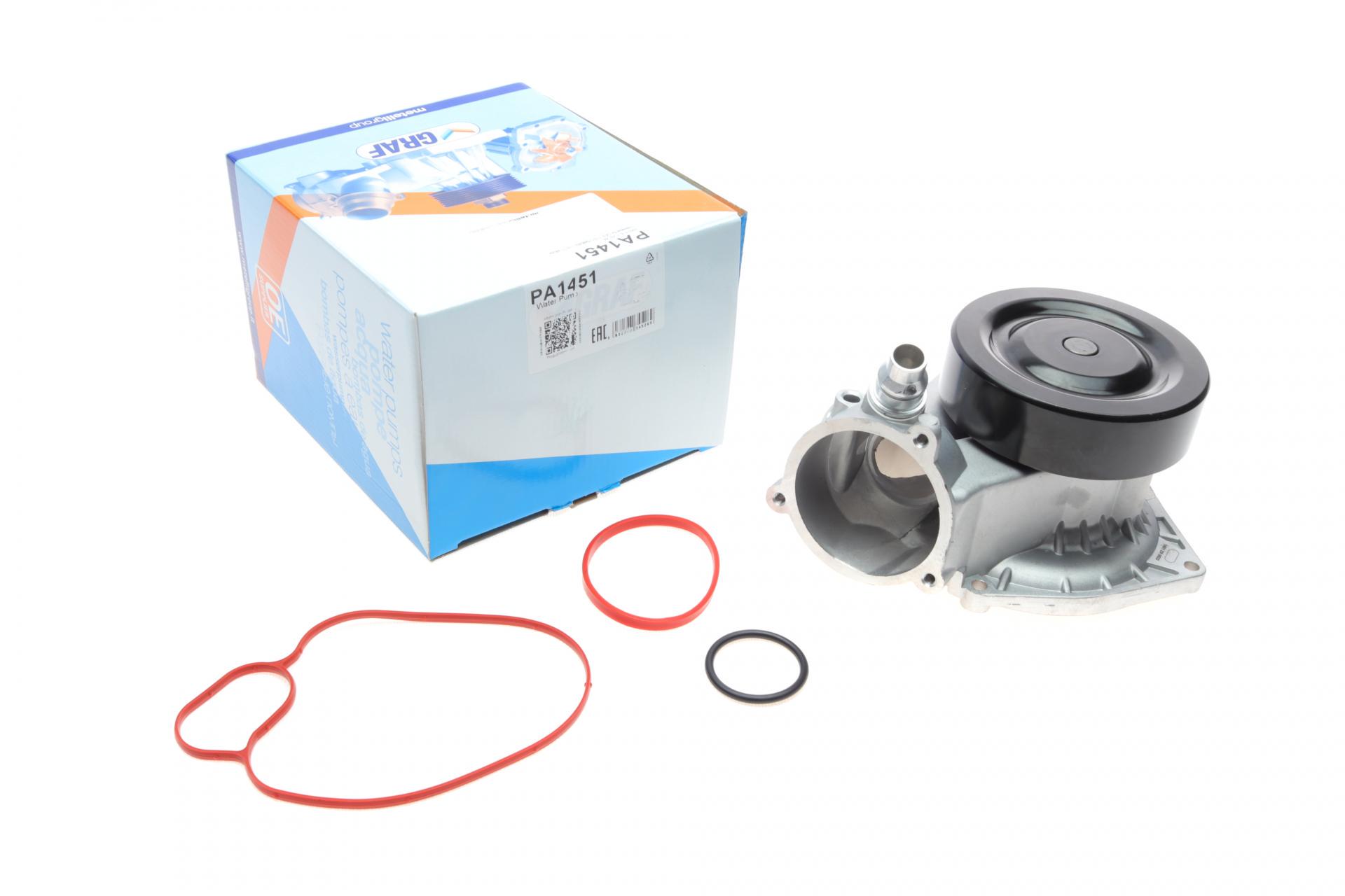 Водяная помпа Graf BMW 5 F10/7 F01-F04/X5 E70/X6 E72/E72 4.4i N63 08-14 R/B 8 лопастей (PA1451)