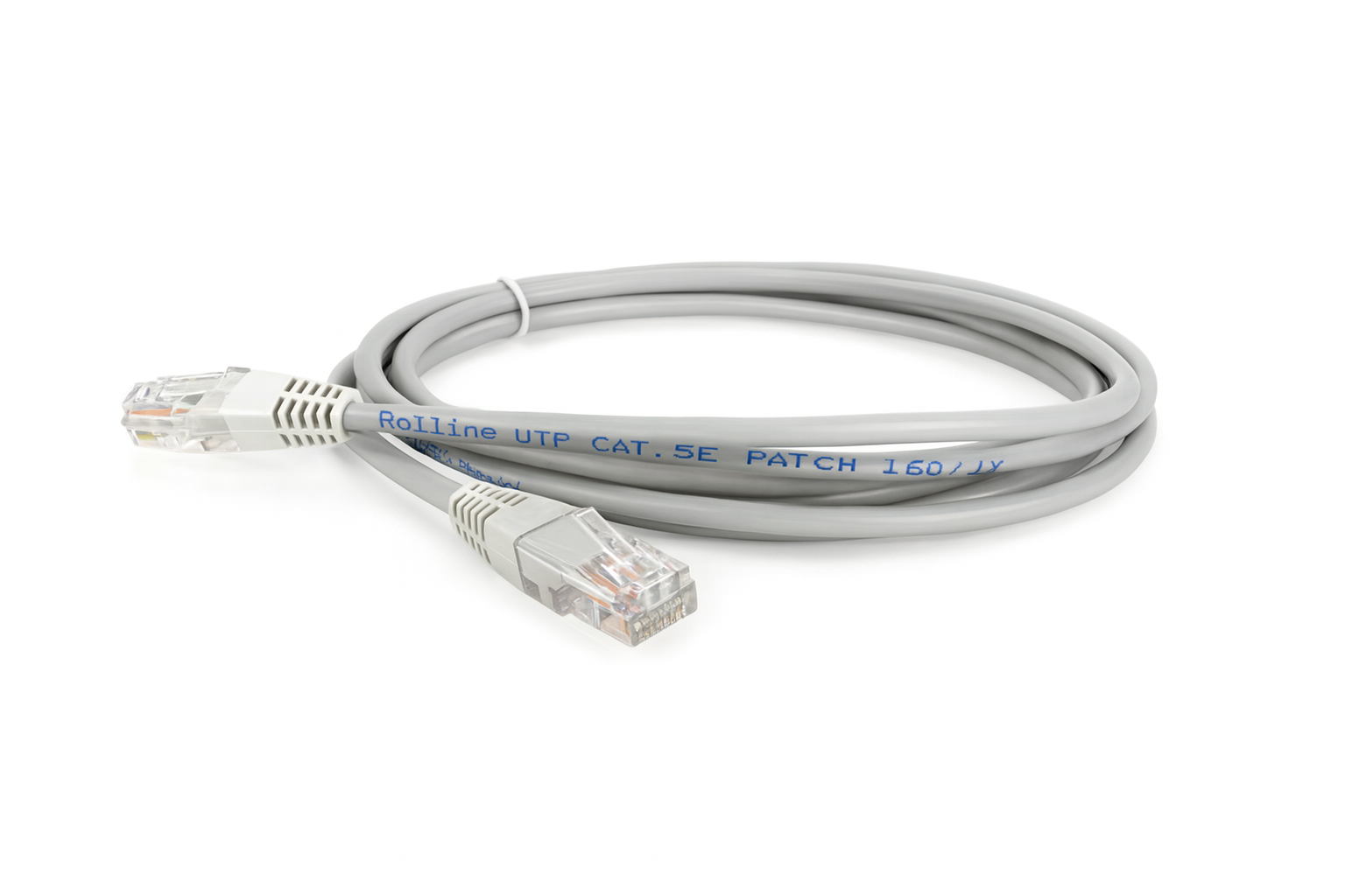 Патч-корд Kingda KD-PAUT3500GY RJ45/UTP 5e 24AWG/CU 5,0 м Сірий (560439)