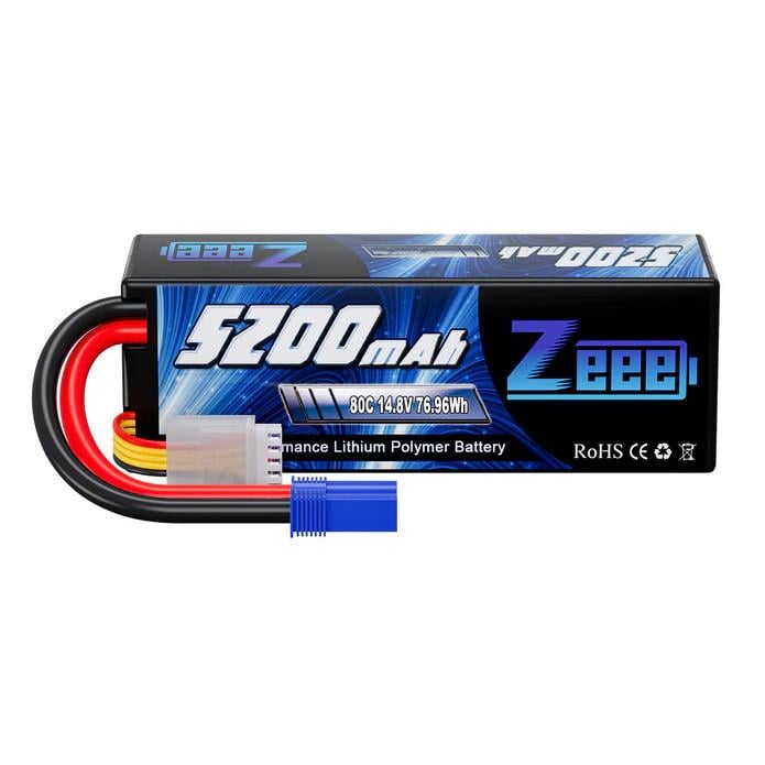 Аккумулятор Zeee 14,8V 80C 5200mAh 4S RC Lipo EC5 (2544512240)