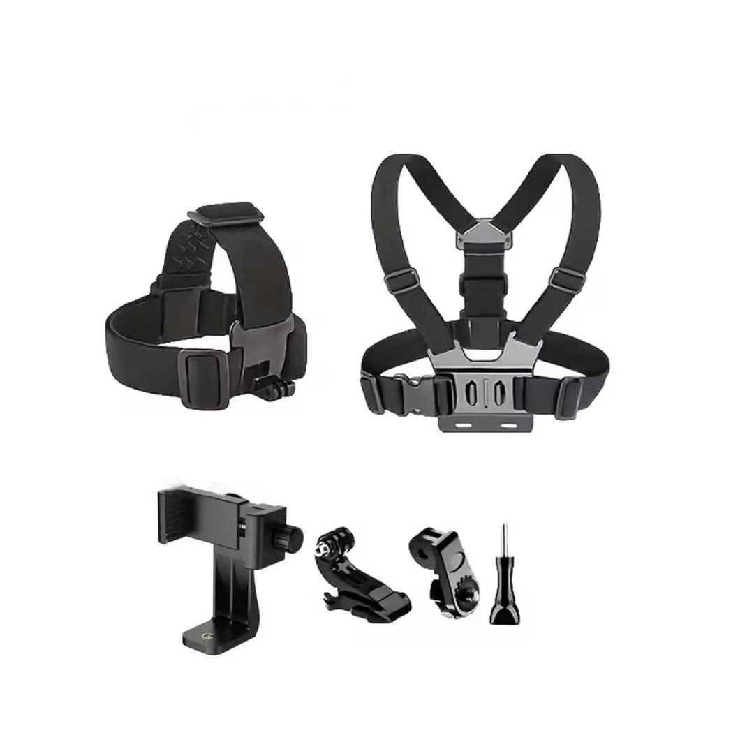 Набір аксесуарів для телефона й екшн-камери GoPro/SJCAM/Eken/Xiaomi кріплення на голову на груди 6в1 (2824922840) - фото 6 Набір аксесуарів для телефона й екшн-камери GoPro/SJCAM/Eken/Xiaomi кріплення на голову на груди 6в1 (2824922840) - фото 6