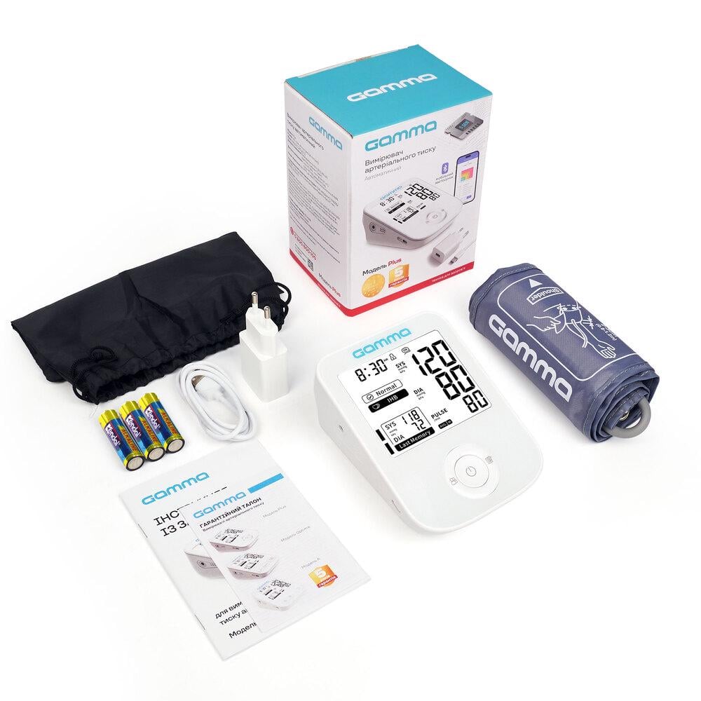 Тонометр автоматичний GAMMA Plus с адаптером TYPE-C та термометр (CO004265)