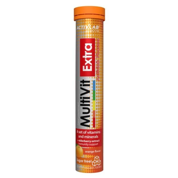 Витаминно-минеральный комплекс для спорта Activlab MultiVit Extra 20 effervescent таб. Juicy Orange (000024702)
