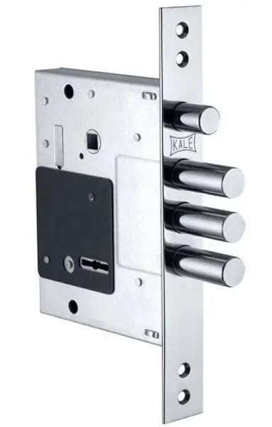 Замок сувальдный Kale 257LX планки с покрытием хром с дополнительным ригелем 5 ключей бексет 60 мм (1-30182) Замок сувальдный Kale 257LX планки с покрытием хром с дополнительным ригелем 5 ключей бексет 60 мм (1-30182)