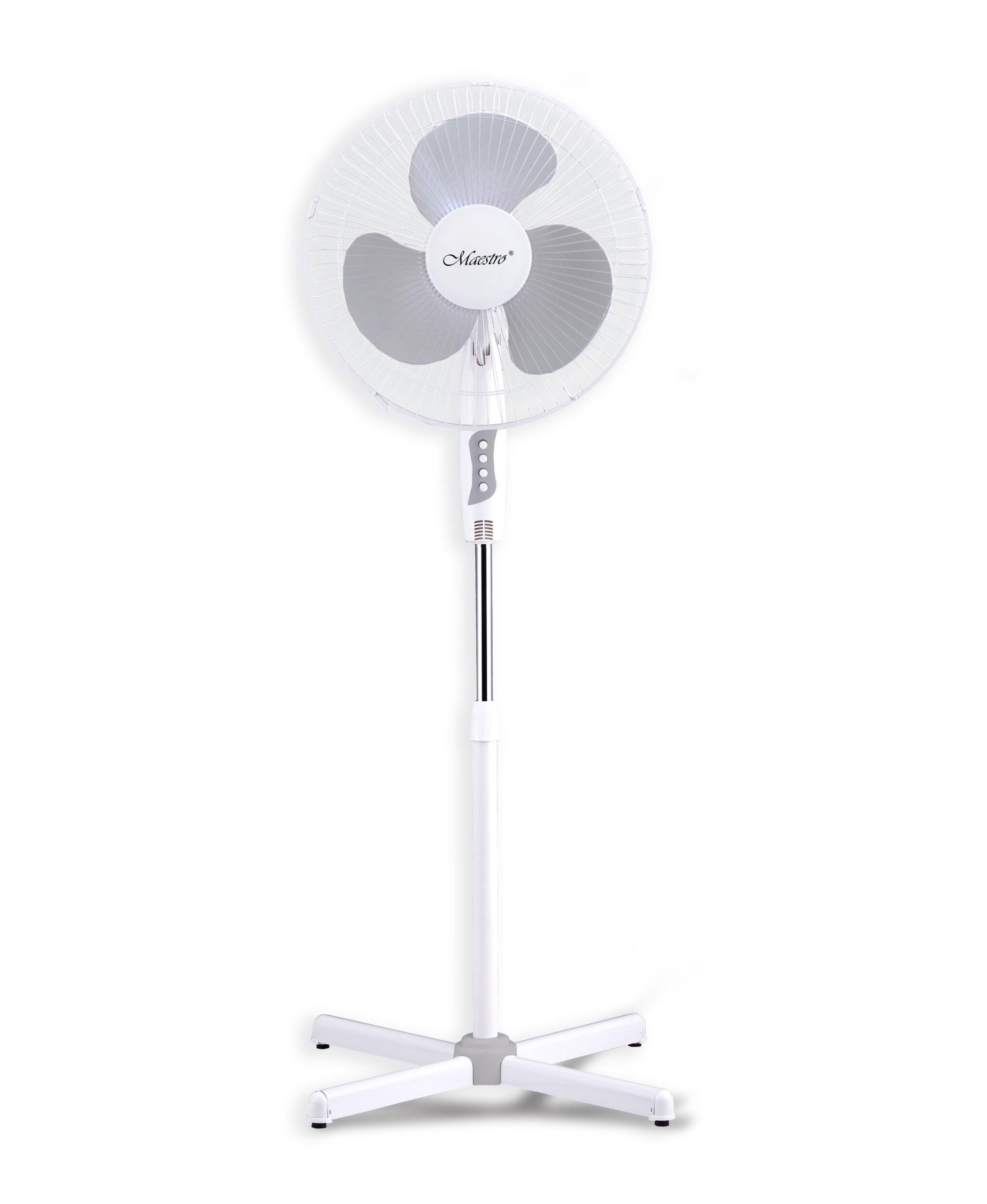 Вентилятор кімнатний для підлоги Maestro MR-900 60 Вт 40 см Білий