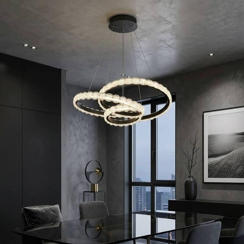 Люстра подвесная Zilini LED DF6172/500 Черный (34789296)