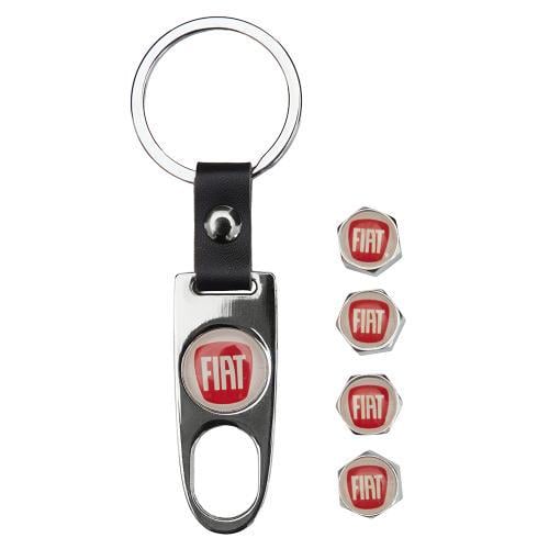 Ковпачки на ніпель модельні CN FIAT з брелоком Chrom (00000067134)