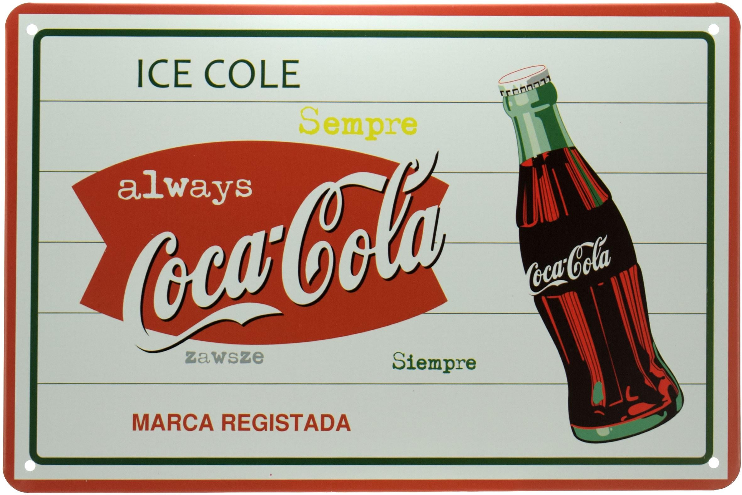 Табличка металева Кока-Кола Завжди/Coca-Cola 20x30 см