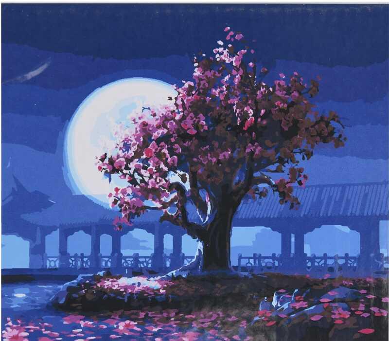 Картина по номерам TK Group 30042 30 Сакура 40х30 см (110510)