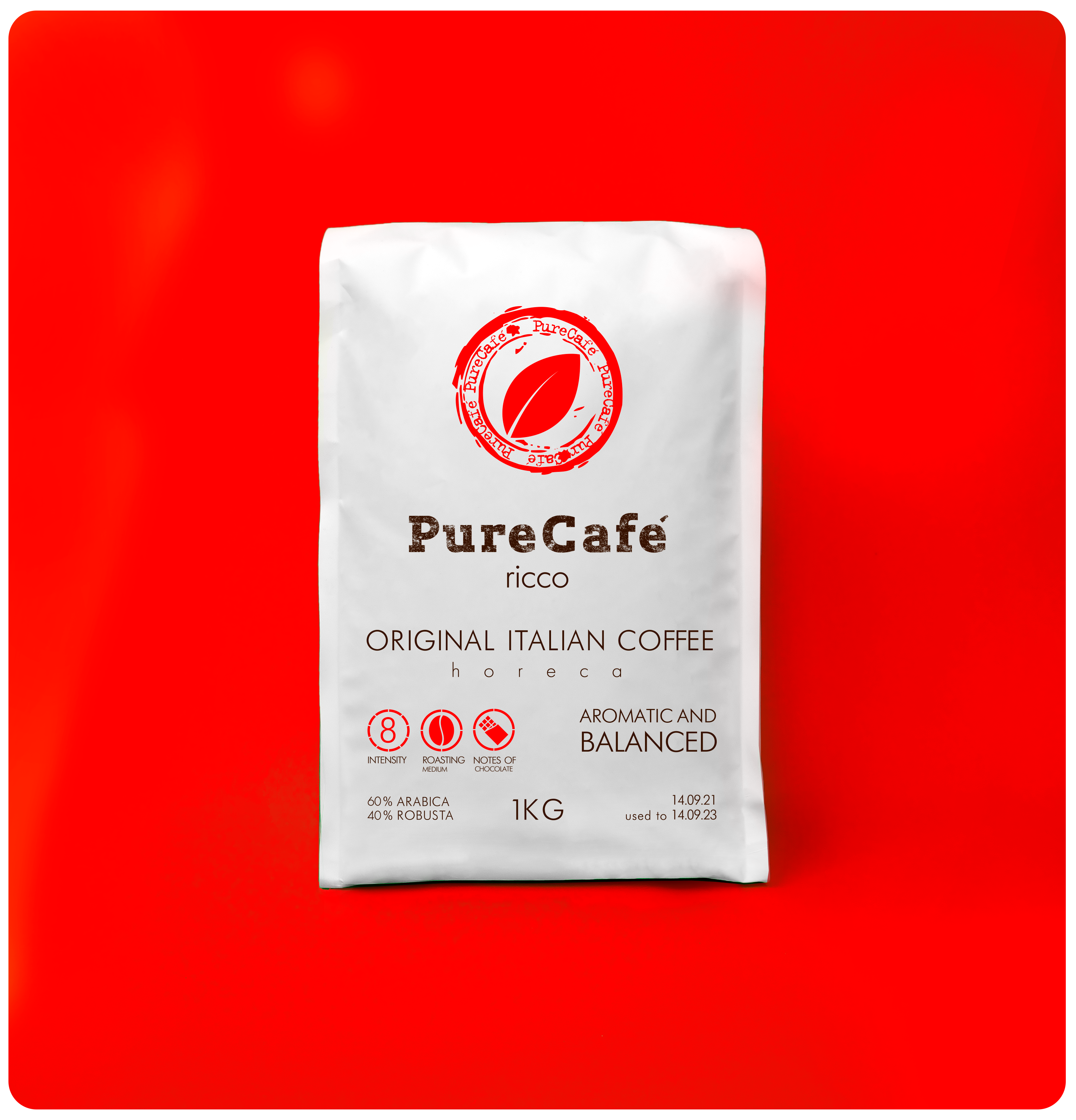 Кофе в зернах PureCafe Ricco 1 кг - фото 3