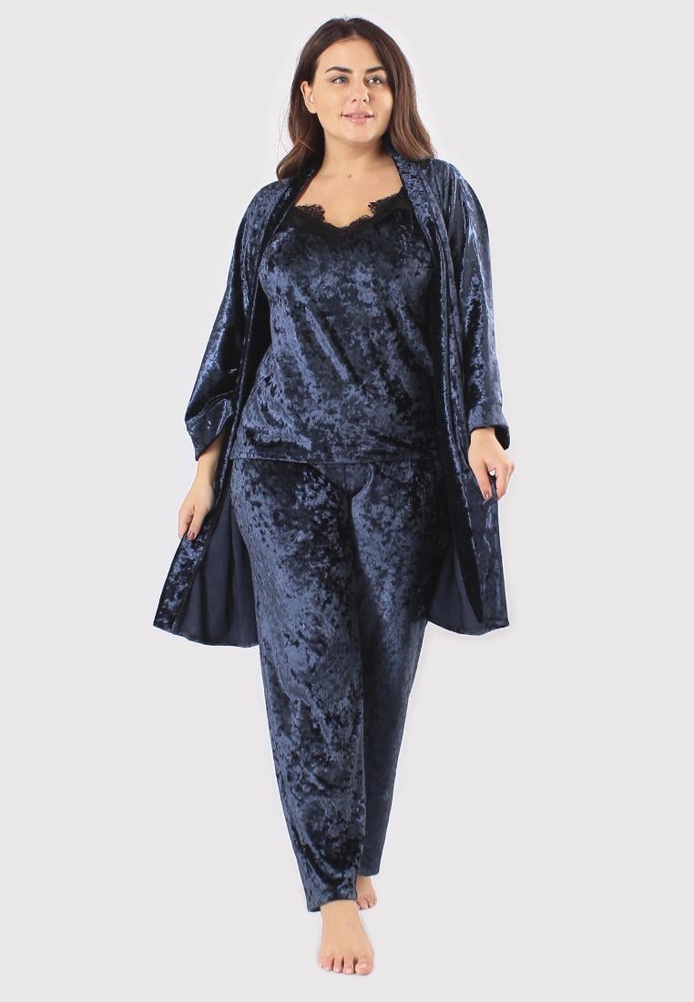 Домашний костюм Ghazel 17111-11/88 Хлоя супер батал р. 54 Синий (5674254)