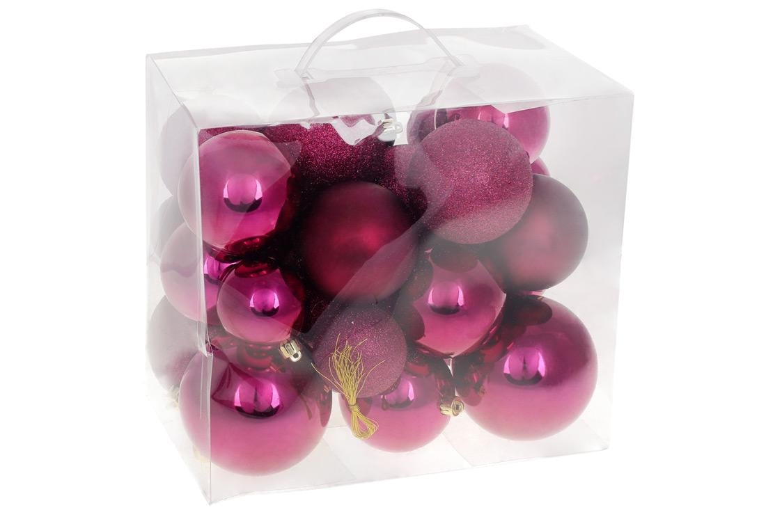 Шар новогодний BonaDi D-6/8/10 см 26 шт. (147-519)