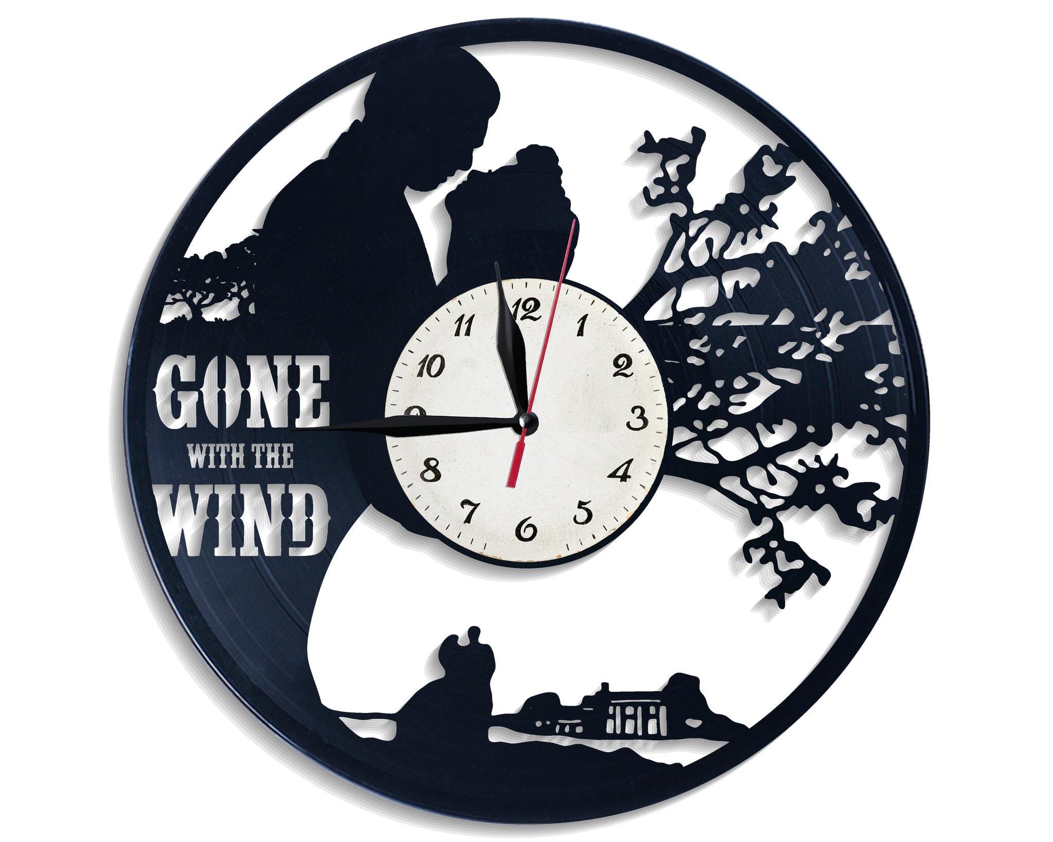Часы настенные Унесенные ветром 2646 из виниловой пластинки