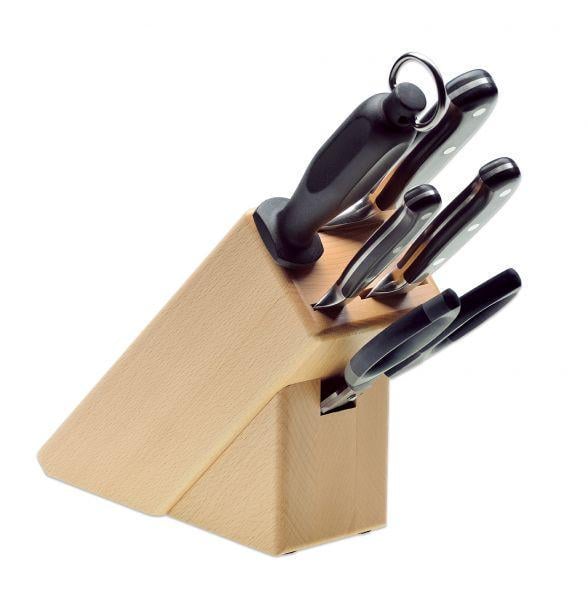 Набір ножів Giesser BestCut ніж для овочів/універсальний/шеф-ніж/кухонні ножиці/мусат із підставкою 5 предметів