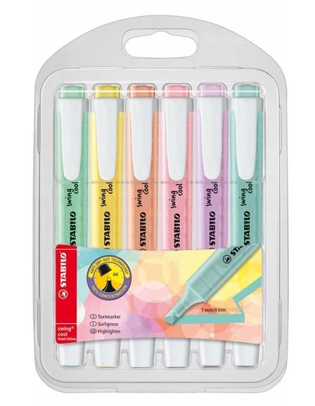 Маркер Stabilo Swing Cool Pastel в футлярі 6 шт. (2377138056)
