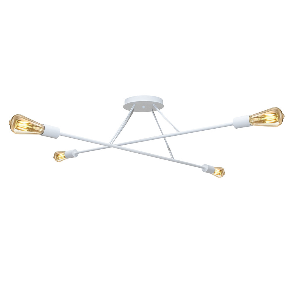 Люстра подвесная MSK ELECTRIC Asket Е27 NL 10320-4 WH Белый (619550)