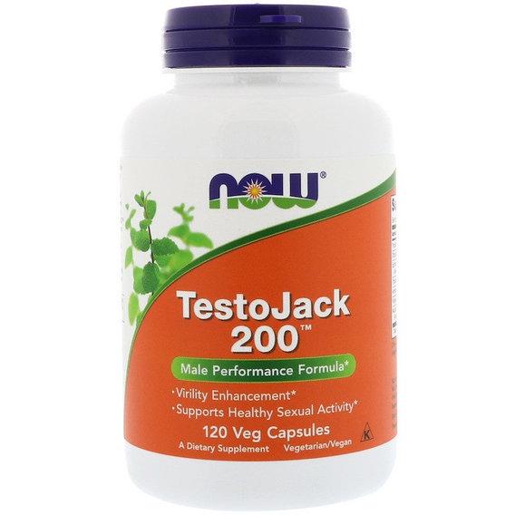 Тестостероновый комплекс NOW Foods Testo Jack 200 EXTRA STR 120 Veg капс.