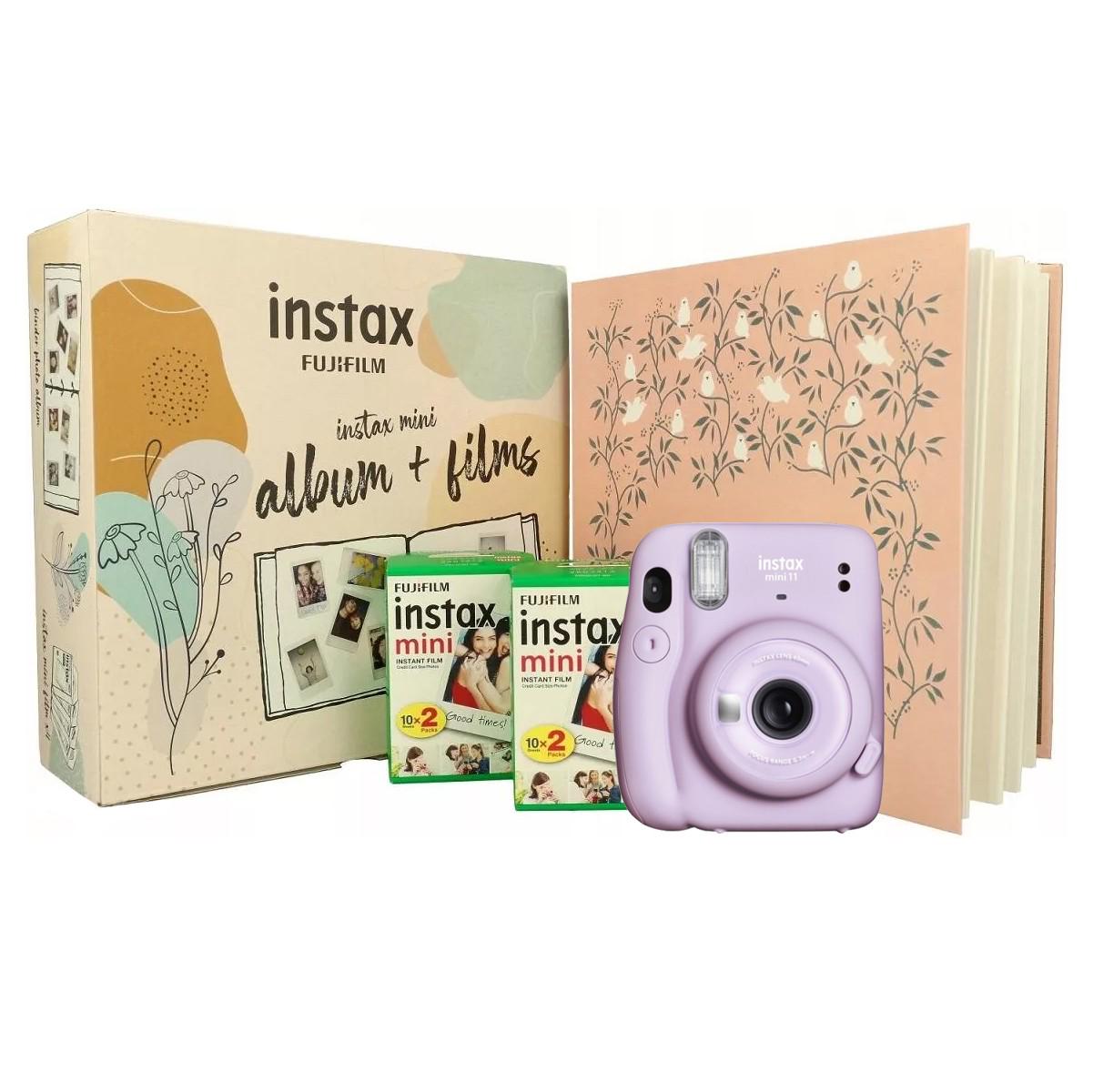 ᐉ Камера моментальной печати Fujifilm Instax Mini 11 + Фотоальбом +  Фотопленка 40 шт. Violet