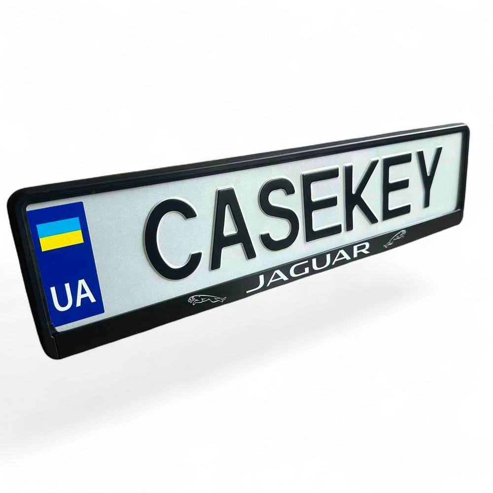 Авторамка з лакованим друком Jaguar (jaramka1)