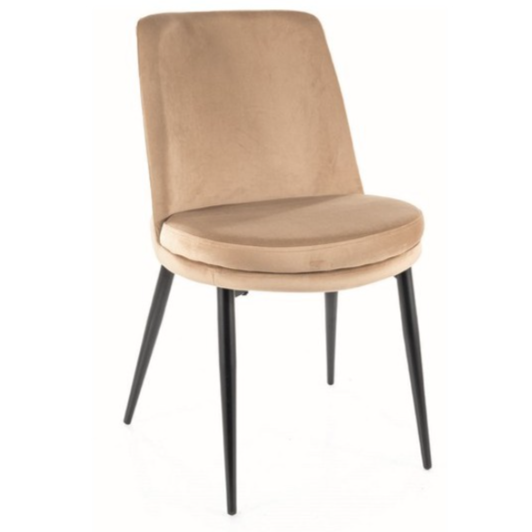 Стул Ava Черный/Бежевый