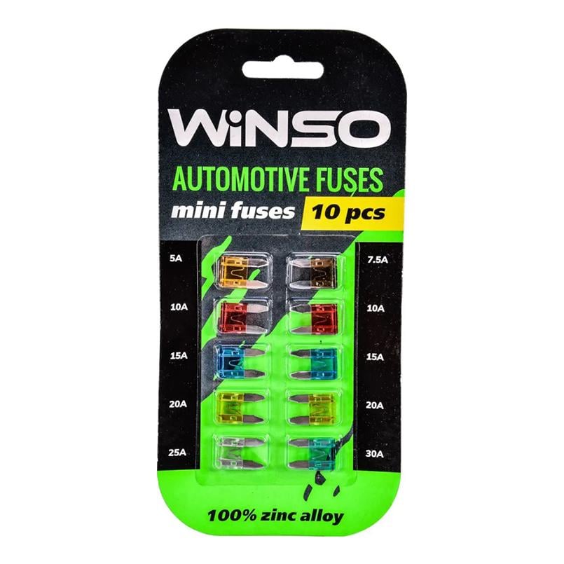 Набор предохранителей Winso Mini Low Profile низкопрофильный, 10шт