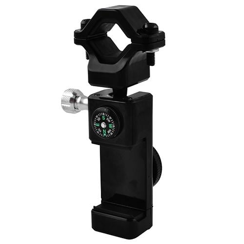 Велоподставка под телефон Q003 2LED шарнир 360 с компасом (560146)