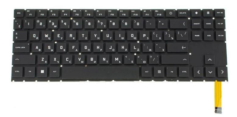 Клавиатура для ноутбука HP Omen 15-EK series rus подсветка клавиш Black (179746)