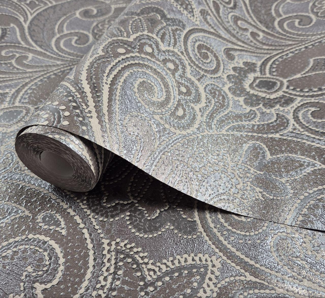 Обои виниловые на флизелине Marburg 56824 0,53х10,05 м Коричневый (31144924)