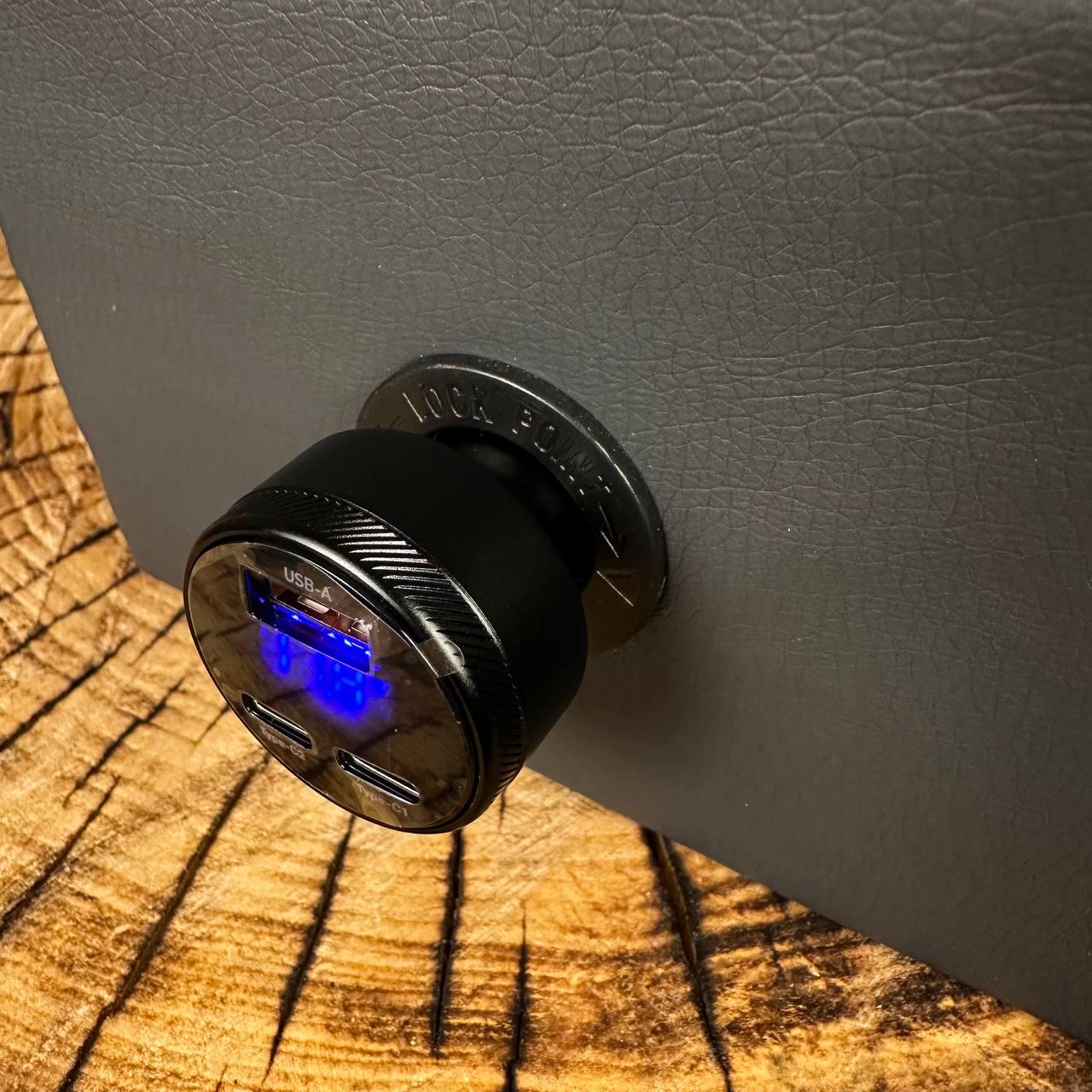 Зарядка в прикуриватель ESSAGER QC30 USB A 2 Type-C 105 Вт быстрая зарядка - фото 7 Зарядка в прикуриватель ESSAGER QC30 USB A 2 Type-C 105 Вт быстрая зарядка - фото 7