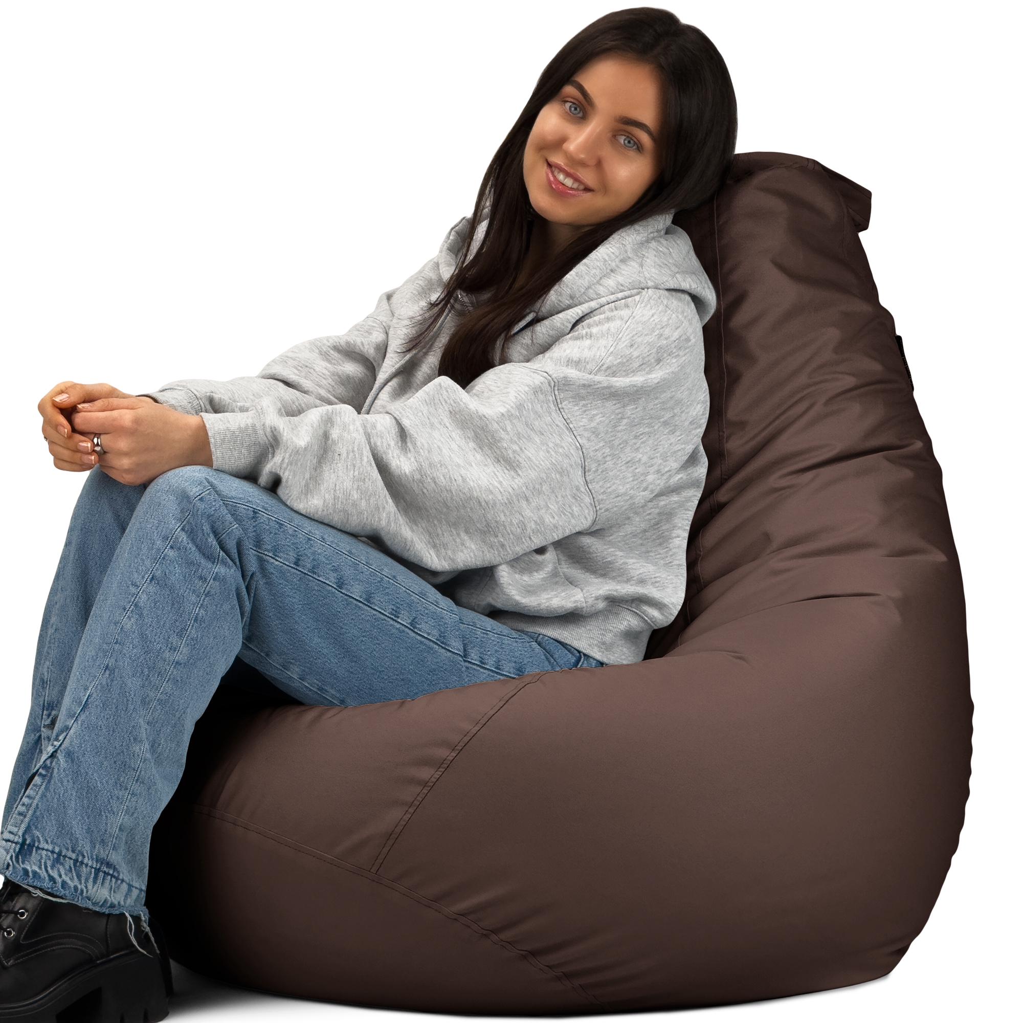 Кресло-мешок Студия Комфорта Груша оксфорд флекс 120х85 см Коричневый (9012213) - фото 6 Кресло-мешок Студия Комфорта Груша оксфорд флекс 120х85 см Коричневый (9012213) - фото 6