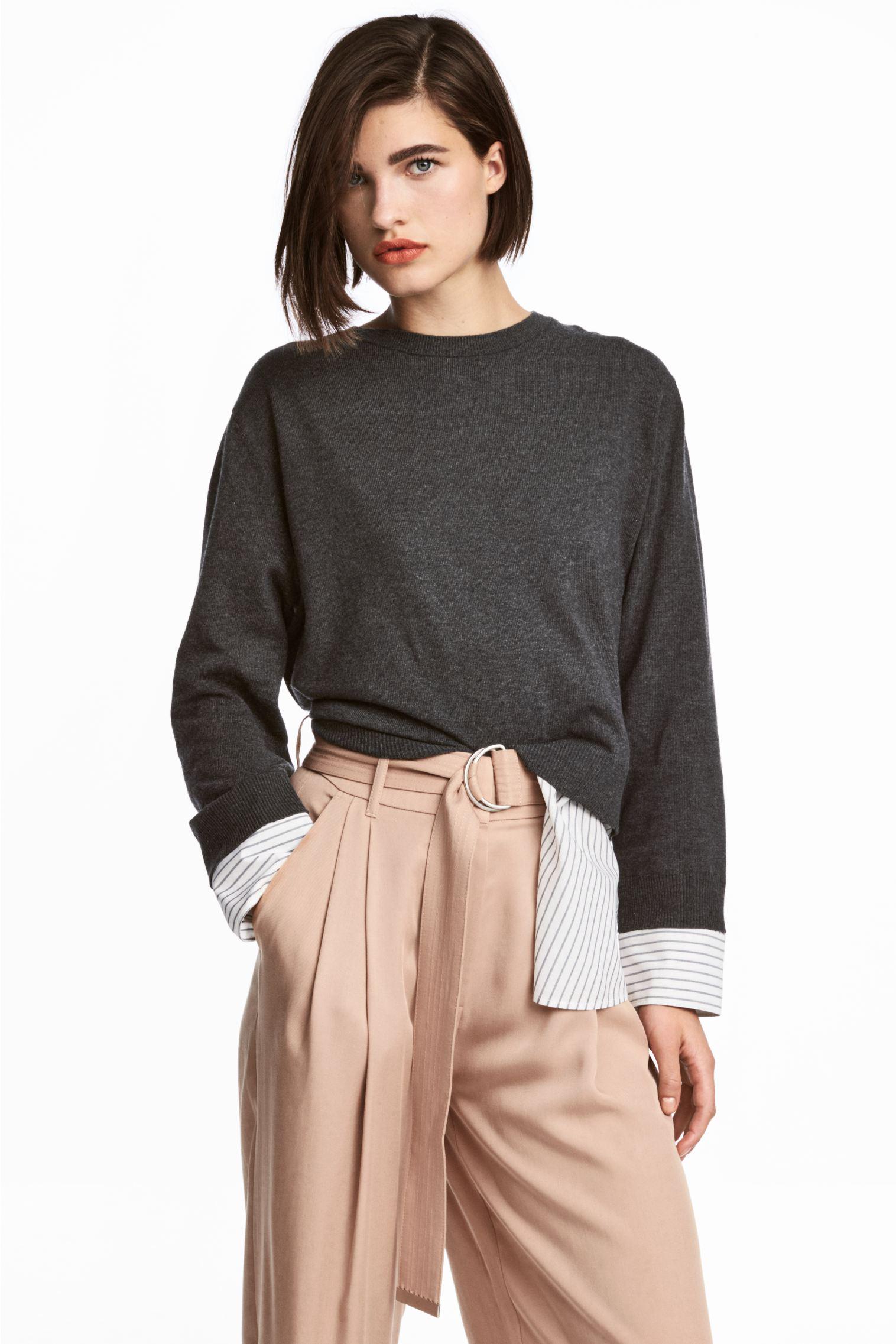 Джемпер H&M S Темно-серый (15035274096)