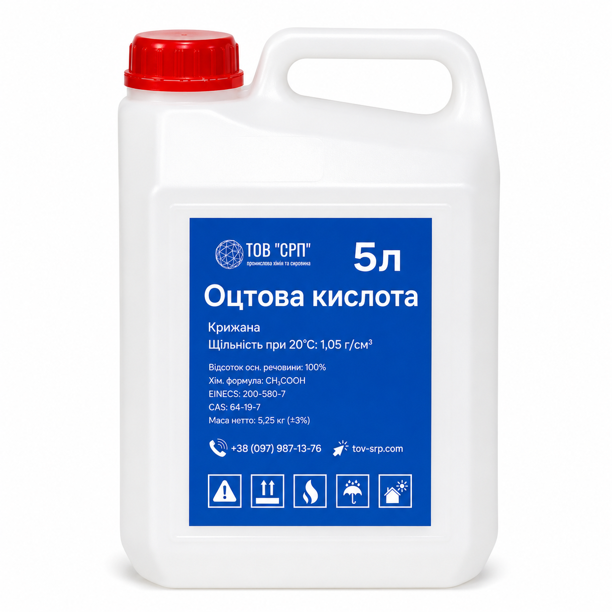Уксусная кислота 100% КОК 5 л