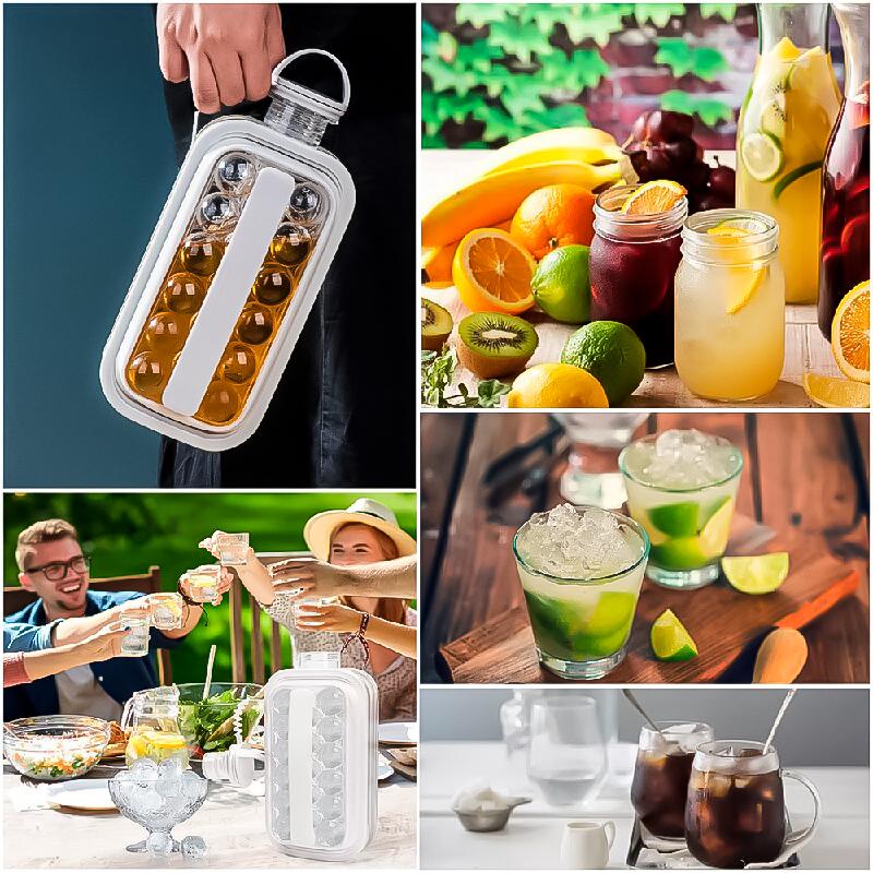 Форма для льда ICE CUBE TRAY силиконовая с крышкой на 14 кубиков для заморозки воды White - фото 4 Форма для льда ICE CUBE TRAY силиконовая с крышкой на 14 кубиков для заморозки воды White - фото 4