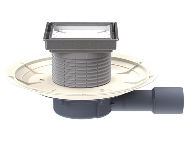 Трап PRIMUS blue для внутренних помещений горизонтальный DN40/50 мм с механическим барьером запаха (HL90Prblue-3020)