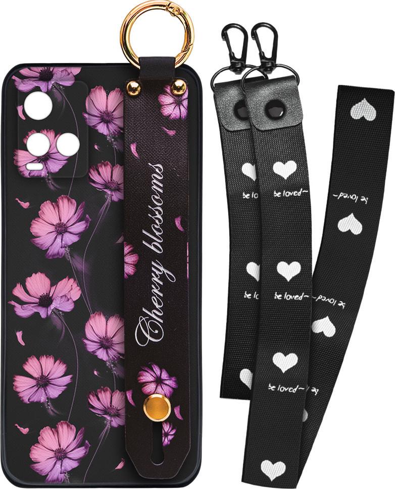 Чехол SHLab Vivo Y33s Cherry Blossoms + два ремешка с карабином (32041) Чехол SHLab Vivo Y33s Cherry Blossoms + два ремешка с карабином (32041)