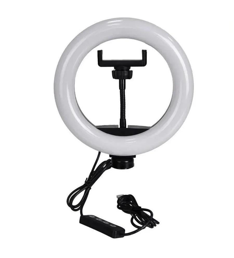 Кольцевая лампа Ring Fill Light ZD666 26 см с держателем телефона (4459) Кольцевая лампа Ring Fill Light ZD666 26 см с держателем телефона (4459)
