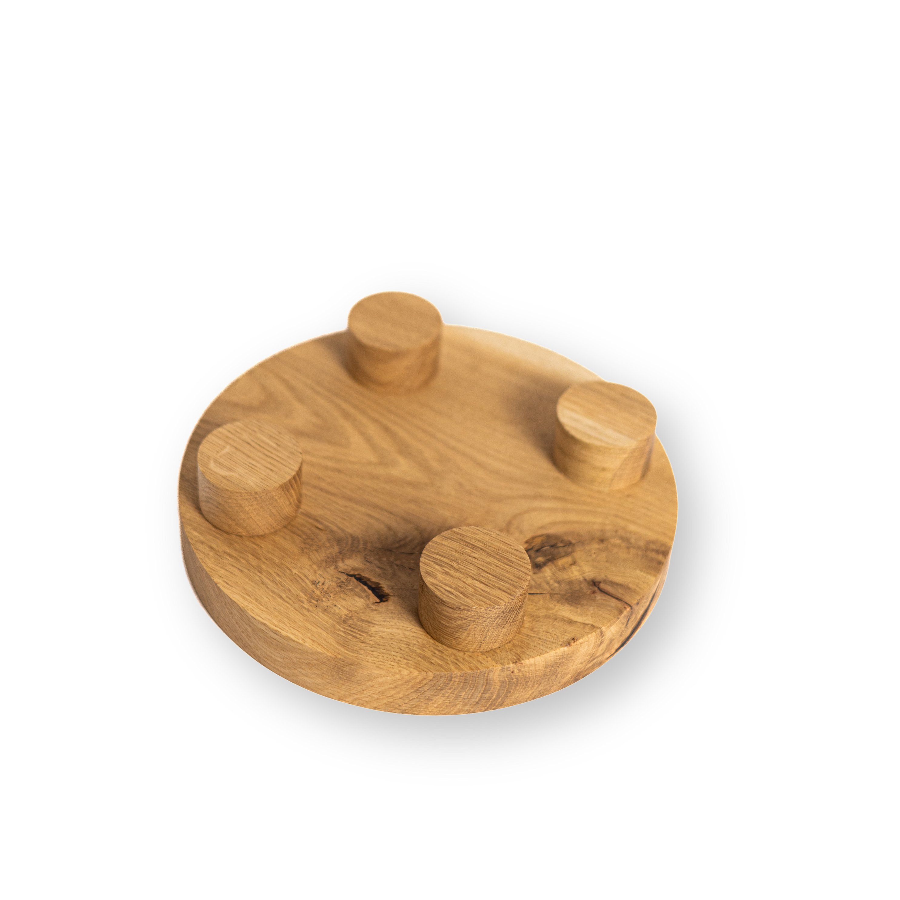 Підставка дерев'яна з дуба на ніжках Ø 25 см (23603832) - фото 2 Підставка дерев'яна з дуба на ніжках Ø 25 см (23603832) - фото 2