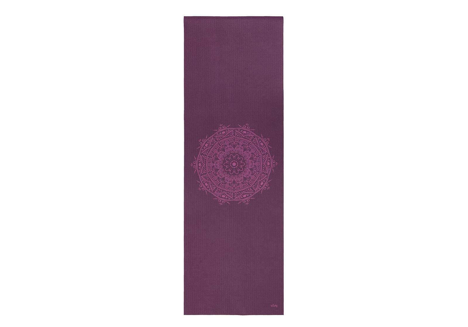 Коврик для йоги Bodhi Leela Mandala 183x60x0,45 см Баклажановый (896mq)