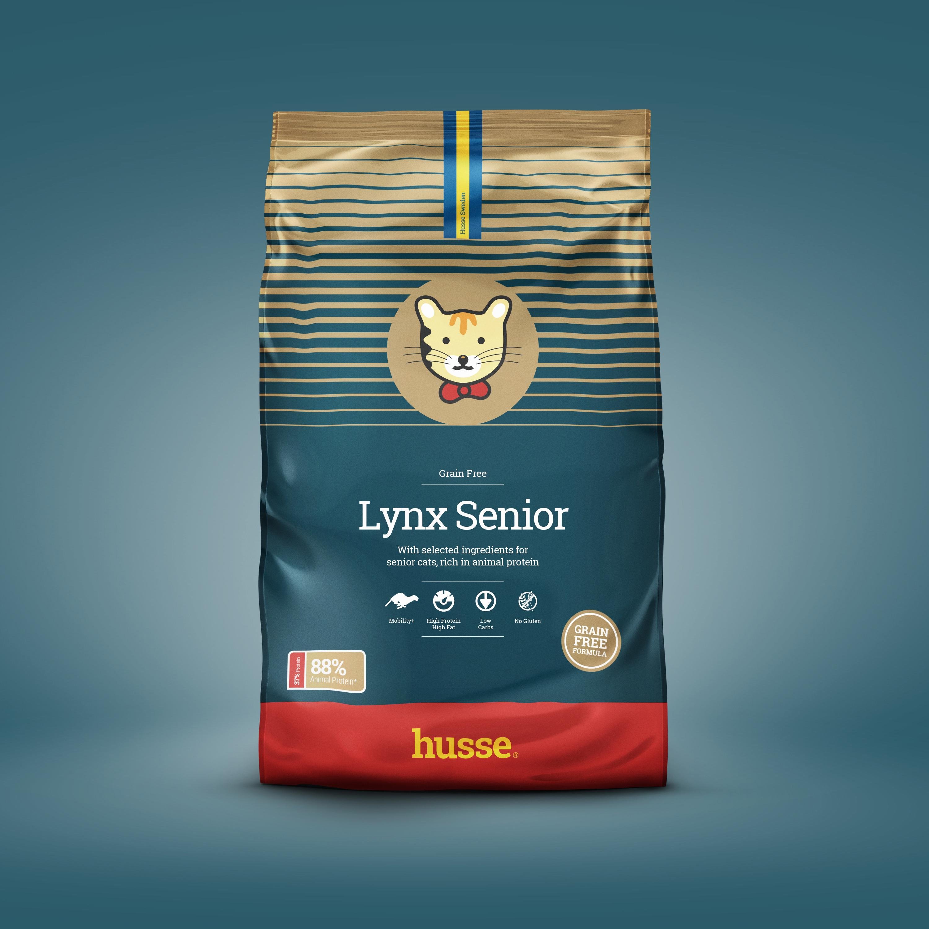 Корм сухий Husse Lynx Senior для літніх котів 7 кг