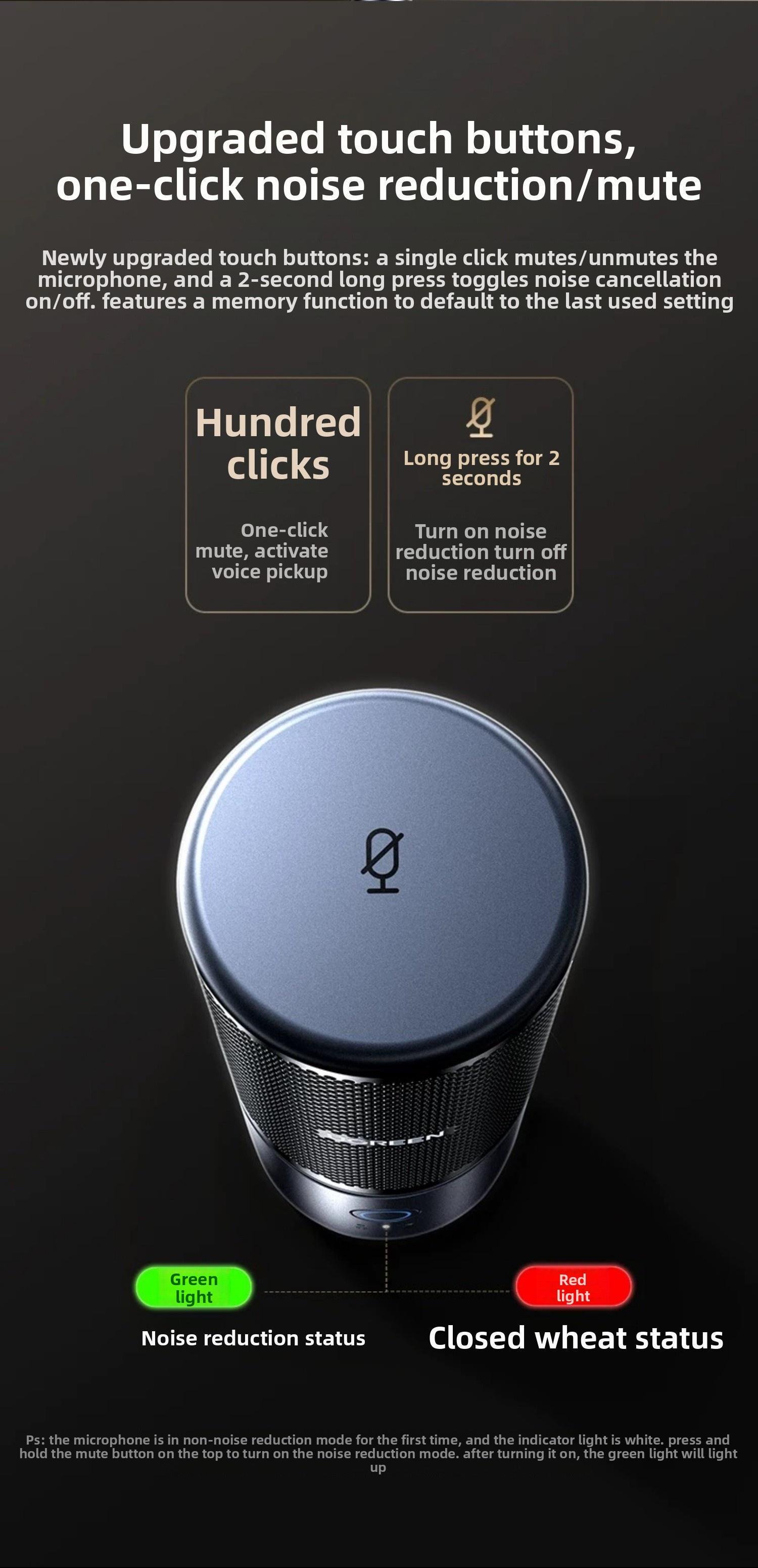 Мікрофон настільний Ugreen 96кГц/24біт 3.5 мм (55729) - фото 3 Мікрофон настільний Ugreen 96кГц/24біт 3.5 мм (55729) - фото 3