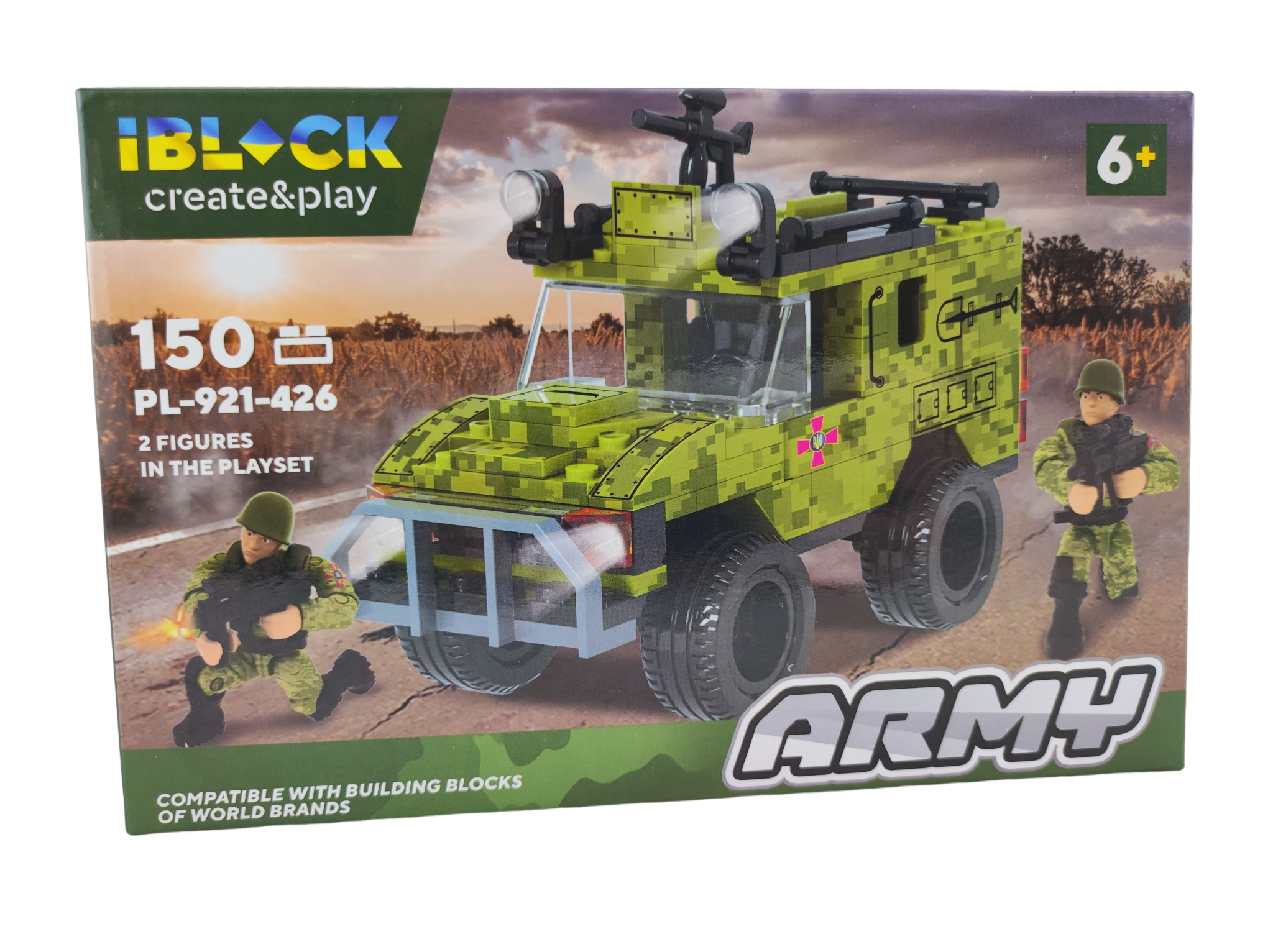 Конструктор Iblock Военная техника Бронированная машина PL-921-426 150 деталей (137674-1)