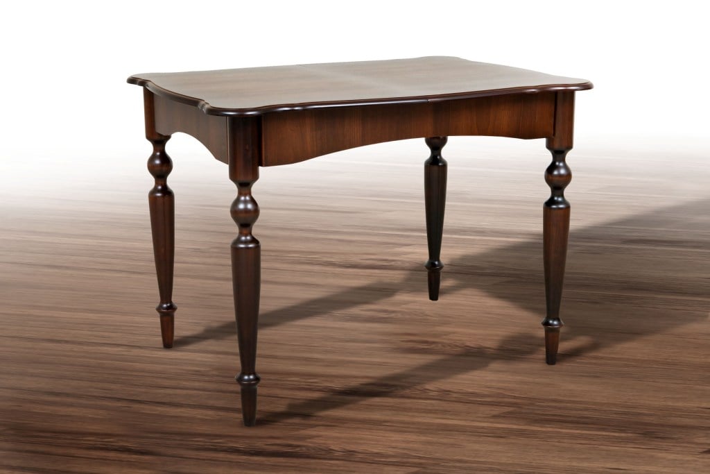 Стол обеденный прямоугольный раскладной Мікс Меблі Омега 74x103 см Орех темный