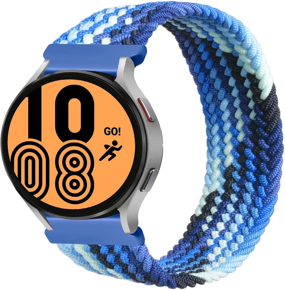 Ремешок Solo Loop Multi для Galaxy Watch 4 44 мм (145 мм) Blue White (26283-62)