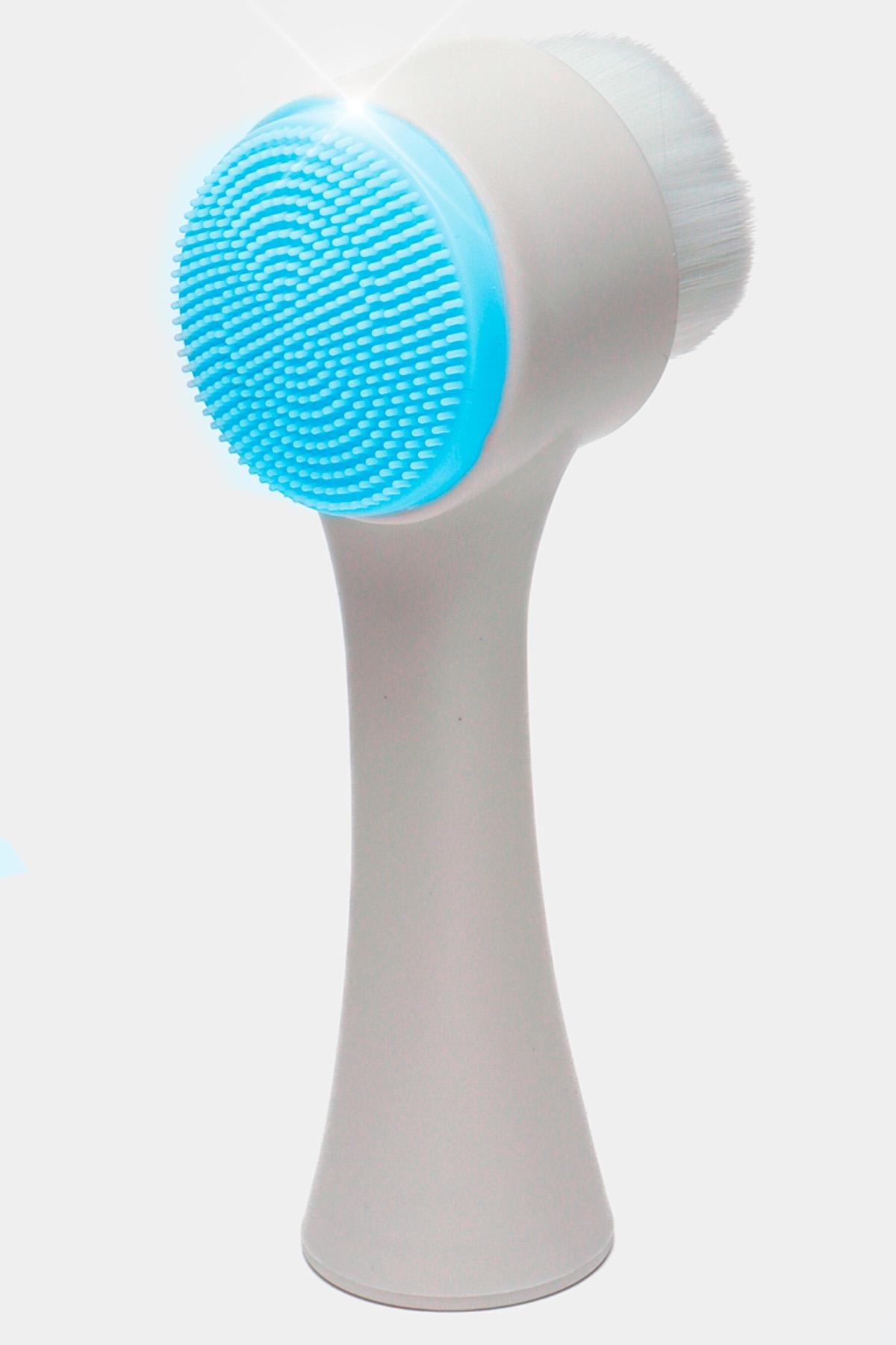 Щетка-массажер BRS для чистки двухстороннее умывание лица White/Blue (461058919)